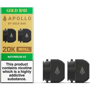Gold Bar Apollo 20K Replacement Prefilled Pods – Box Of 10