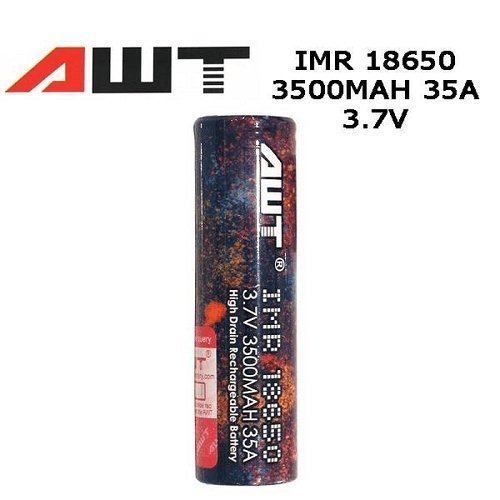 18650 AWT 3.7V 3500MAH 35A RAINBOW BATTERY [PACK OF 2]