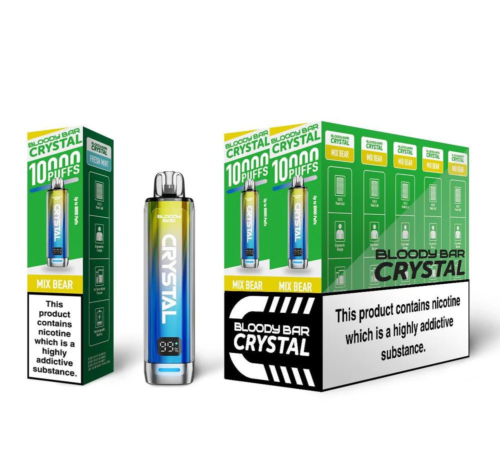 Bloody Bar Crystal 10000 Prefilled Pod Kit | Any 10 for 51.59 Vape Wholesale Bloody Bar Crystal 10000 Prefilled Pod Kit | Any 10 for 51.59 Vape Wholesale