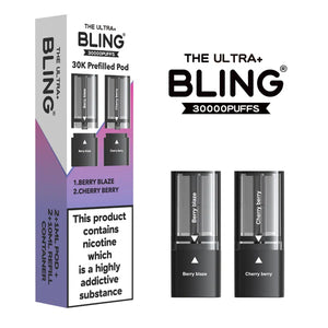 The Bling Ultra Plus 30k Replacement Pods Box Of 5