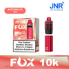 JNR Fox 10k Prefilled Pod kit Vape Box of 5
